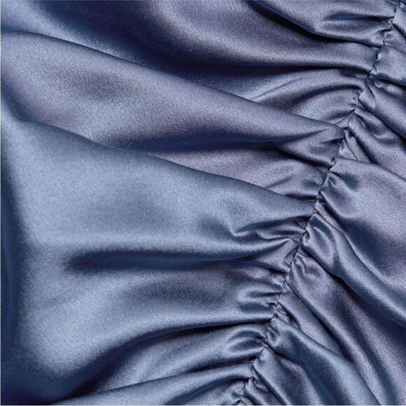 Veronica Beard - Agatha Steel Blue Silk Mini Dress-H17 - Picture 5 of 12